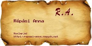 Répási Anna névjegykártya