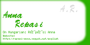 anna repasi business card